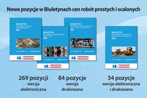 Aktualizacja baz cenowych w Biuletynach cen robót prostych i scalonych