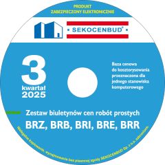 Biuletyny cen robót (BRZ, BRB, BRI, BRE, BRR) 3 kw. 2025 CD