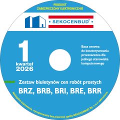 Biuletyny cen robót (BRZ, BRB, BRI, BRE, BRR) 1 kw. 2026 CD