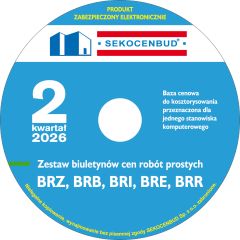 Biuletyny cen robót (BRZ, BRB, BRI, BRE, BRR) 2 kw. 2026 CD