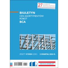 Biuletyn cen asortymentów robót BCA 3 kw. 2024
