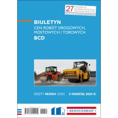 Biuletyn cen robót drogowych, mostowych i torowych BCD 3 kw. 2024