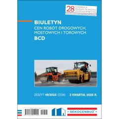 Biuletyn cen robót drogowych, mostowych i torowych BCD 3 kw. 2025