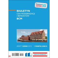 Biuletyn cen modernizacji i remontów BCM 1 kw. 2026