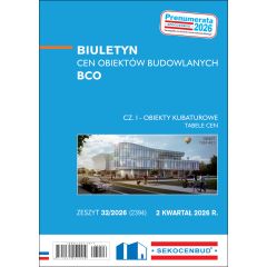 Biuletyn cen obiektów budowlanych BCO cz. I 2 kw. 2026