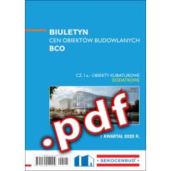 SEKOCENBUD BCO cz. I a 1 kw. 2025 /Uzupełnienie