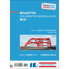 Biuletyn cen obiektów budowlanych BCO cz. II 2 kw. 2024