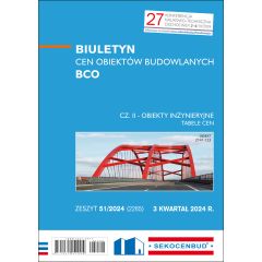 Biuletyn cen obiektów budowlanych BCO cz. II 3 kw. 2024