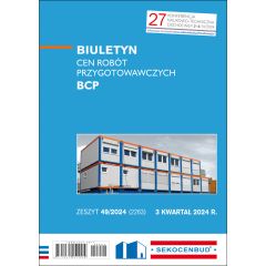 Biuletyn cen robót przygotowawczych BCP 3 kw. 2024