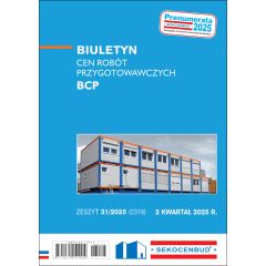 Biuletyn cen robót przygotowawczych BCP 2 kw. 2025