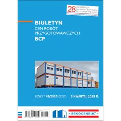 Biuletyn cen robót przygotowawczych BCP 3 kw. 2025