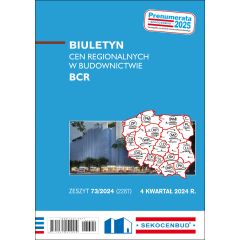 Biuletyn cen regionalnych w budownictwie BCR 4 kw. 2024