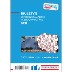 Biuletyn cen regionalnych w budownictwie BCR 1 kw. 2026