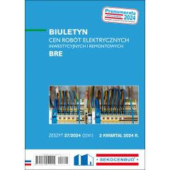 Biuletyn cen robót elektrycznych BRE 3 kw. 2024