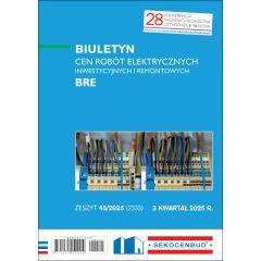 Biuletyn cen robót elektrycznych BRE 3 kw. 2025