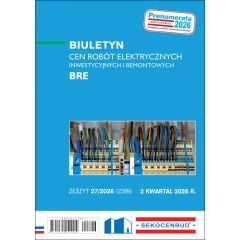 Biuletyn cen robót elektrycznych BRE 2 kw. 2026