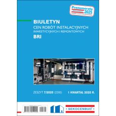Biuletyn cen robót instalacyjnych BRI 1 kw. 2025