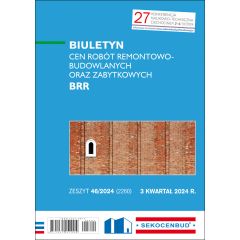 Biuletyn cen robót remontowo - budowlanych oraz zabytkowych BRR 3 kw. 2024