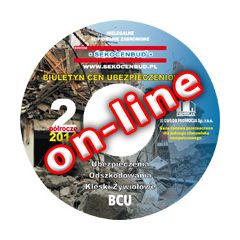 Biuletyn cen ubezpieczeniowych BCU 2 półr. 2014 on-line