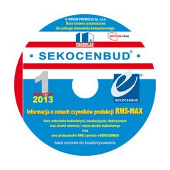 Informacje kwartalne RMS MAX (IMB, IMI, IME, IRS, e-SEKOCENBUD) 1 kw. 2013 CD