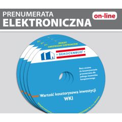 Wartość kosztorysowa inwestycji - wskaźniki cenowe WKI on-line  (prenumerata elektroniczna) 