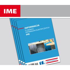 Informacja o cenach materiałów elektrycznych IME (kwartalnik)