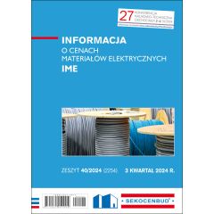 Informacja o cenach materiałów elektrycznych IME 3 kw. 2024