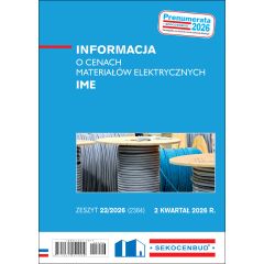 Informacja o cenach materiałów elektrycznych IME 2 kw. 2026