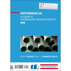 Informacja o cenach materiałów instalacyjnych IMI 3 kw. 2024