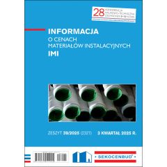 Informacja o cenach materiałów instalacyjnych IMI 3 kw. 2025