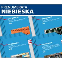  ZESTAW Informacji o cenach czynników produkcji budowlanej (prenumerata niebieska)