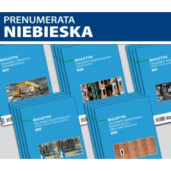 ZESTAW Biuletynów cen robót prostych (prenumerata niebieska)