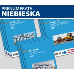 ZESTAW Biuletynów cen scalonych (prenumerata niebieska)
