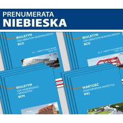 ZESTAW cen obiektów budowlanych, Szacowanie kosztów inwestycji (prenumerata niebieska)