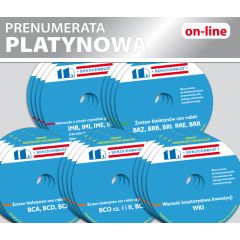 KOMPLET wydawnictw SEKOCENBUD on-line (prenumerata platynowa) 
