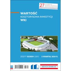 Wartość kosztorysowa inwestycji WKI 3 kw. 2024