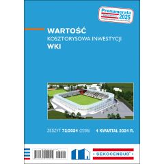 Wartość kosztorysowa inwestycji WKI 4 kw. 2024